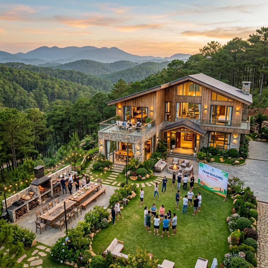 Tiệc BBQ Gala Dinner tại Villa