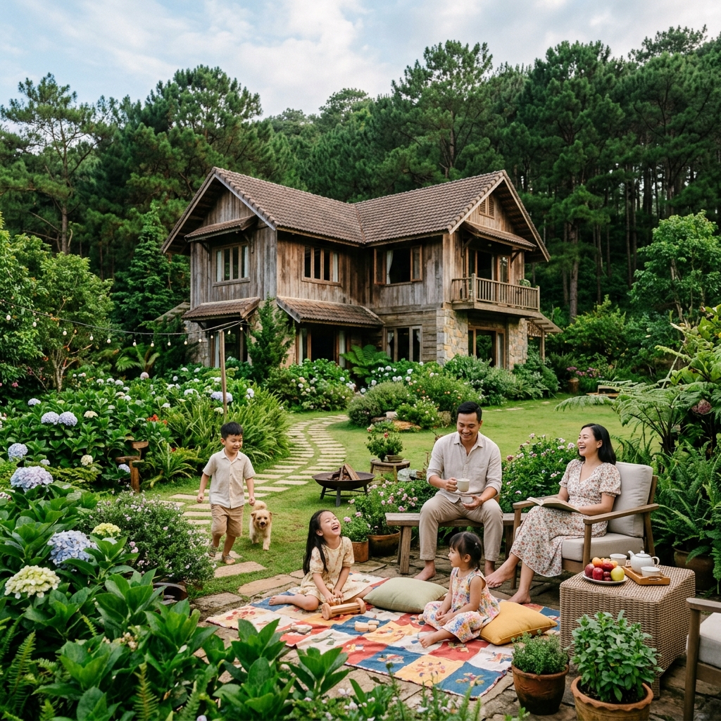 Villa lý tưởng cho gia đình tại Tà Nung